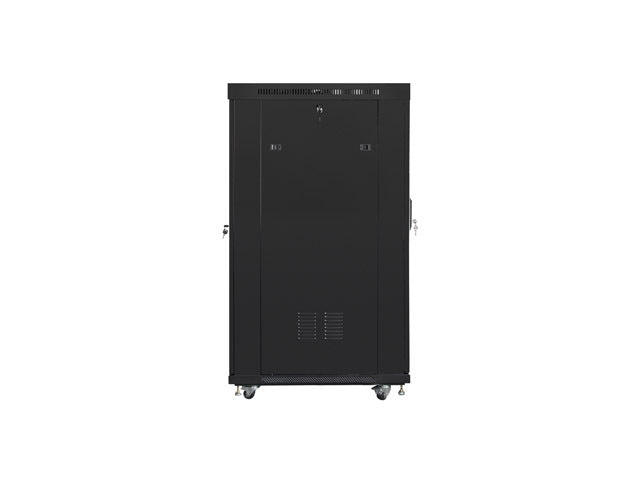 Lanberg rack cabinet 19" free-standing 22U/800x1000 (flat pack) with mesh door lcd black v2