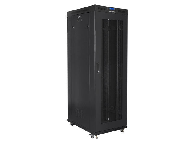 Lanberg rack cabinet 19" free-standing 42U/800x1000 (flat pack) with mesh door lcd black v2