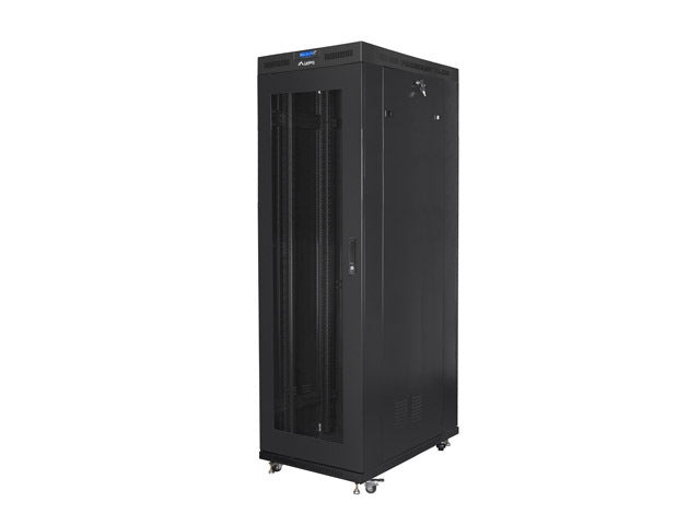 Lanberg rack cabinet 19" free-standing 42U/800x1200 (flat pack) with mesh door lcd black v2