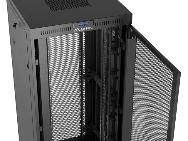 Lanberg rack cabinet 19" free-standing 37U/600X800 (FLAT PACK) with mesh door LCD black