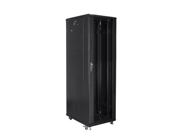Lanberg rack cabinet 19" free-standing 42U / 800x800 self-assembly flat pack, black