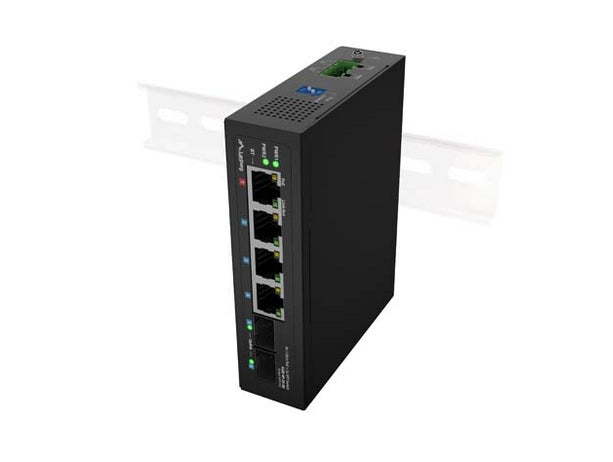 Lanberg Switch Light Industrial POE 1 x BT 3 x AT 2 x SFP DIN Unmanagment Gigabit Ethernet