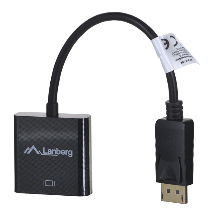 Lanberg adapter display port (m) -> DVI-I (f) (24+5) dual link, 10cm cable