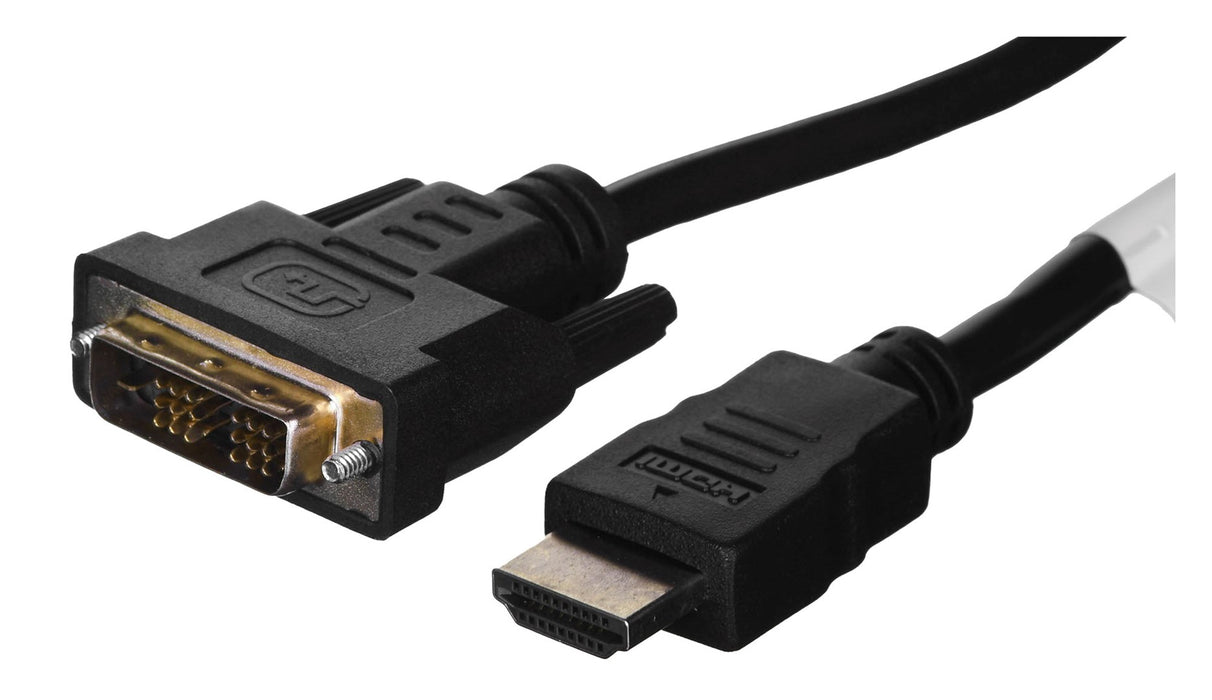 Lanberg HDMI (M) -> DVI-D(M)(18+1) cable 1.8m, single link with gold-plated connectors, black