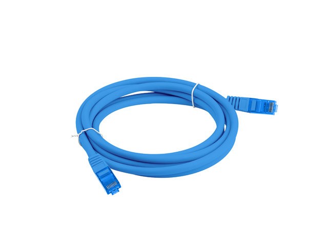 LANBERG PATCHCORD S/FTP CAT.6A 1M BLUE LSZH