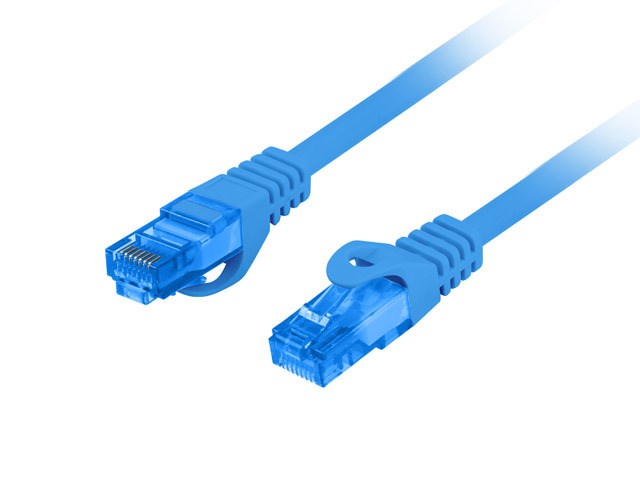 LANBERG PATCHCORD S/FTP CAT.6A 1M BLUE LSZH
