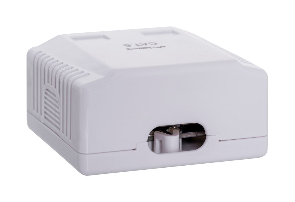 Lanberg surface-mount box CAT.6 UTP UNshielded 2X RJ45, white