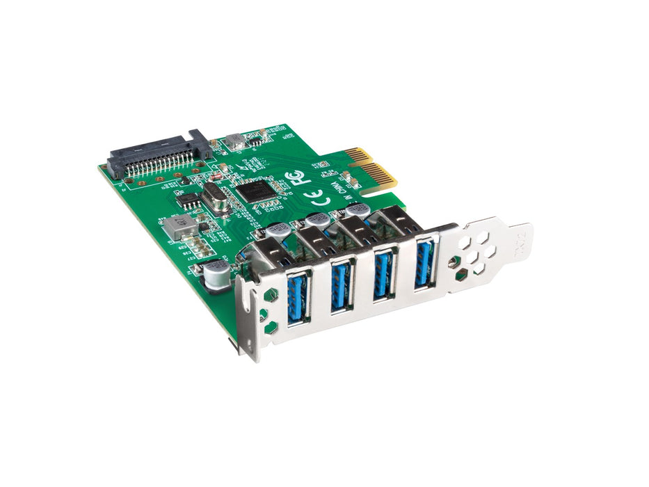 Lanberg pci express x1 card->4x USB-A 3.1 gen1 low profile