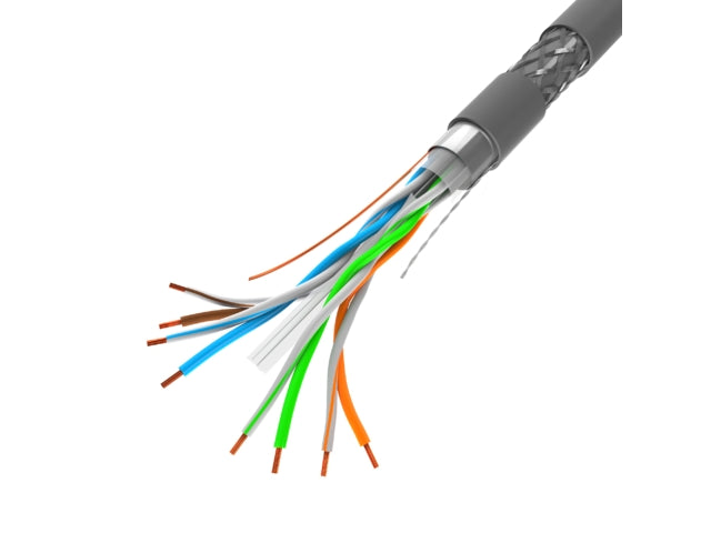 Lanberg LAN cable CAT.6 sftp 305m solid cu grey cpr + fluke passed