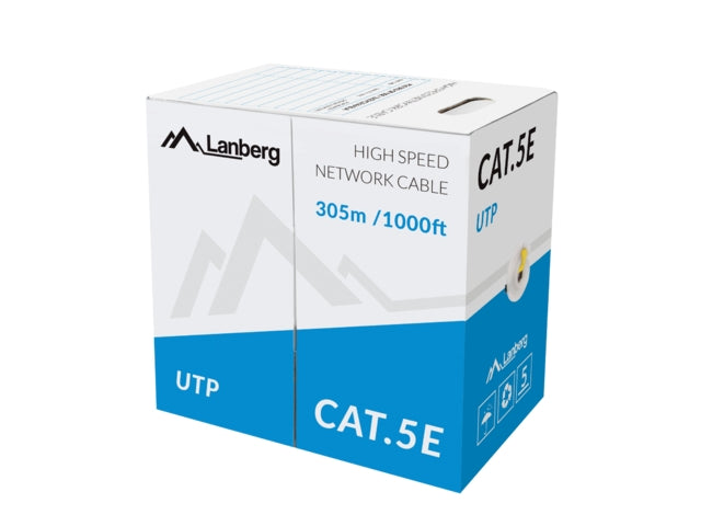 Lanberg Lan Cable UTP Cat.5e 305m Solid CCA Yellow