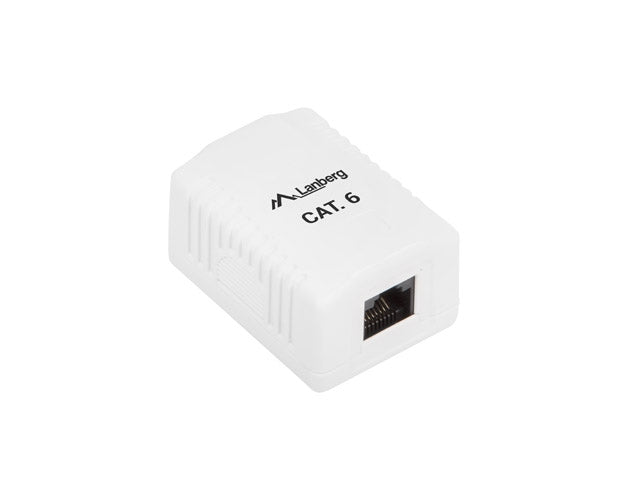 Lanberg surface-mount box CAT.6 UTP UNshielded 1X RJ45, white