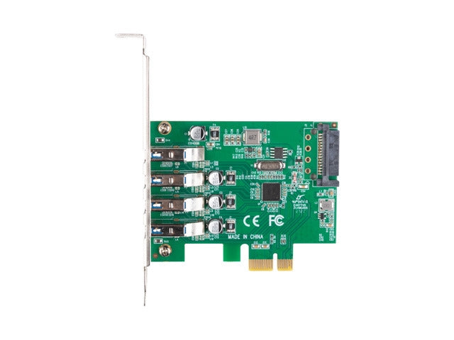 Lanberg pci express x1 card->4x USB-A 3.1 gen1 low profile