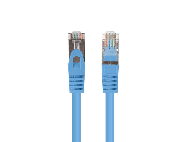 Lanberg patch cord CAT.6 FTP 0.25m fluke passed (10-pack), blue