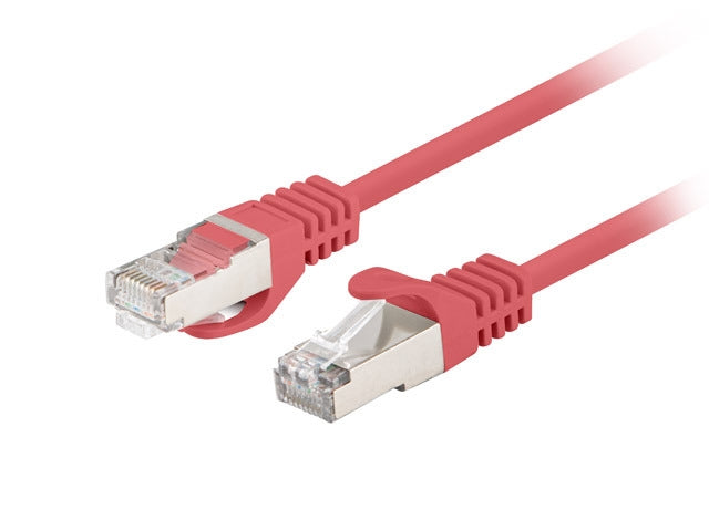 Lanberg patch cord CAT.6 FTP 0.25m, Fluke Passed, red (10-pack)