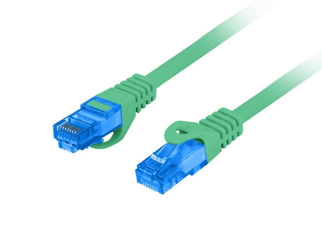 Lanberg patch cord CAT.6A FTP LSZH CCA 0.5m Fluke Passed, green