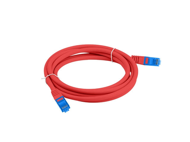 Lanberg patch cord CAT.6A FTP LSZH CCA 0.5m Fluke Passed, red
