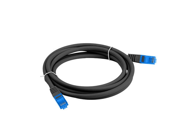 Lanberg patchcord CAT.6a s/ftp lszh cca 1.5m black fluke passed