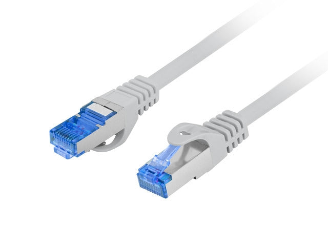 Lanberg patch cord CAT.6A FTP LSZH CCA 10m Fluke Passed, grey