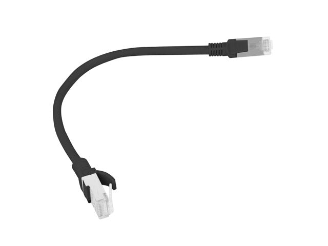 Lanberg patch cord CAT.5E 0.25m, black