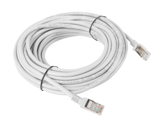 Lanberg patch cord CAT.5E 10m, grey