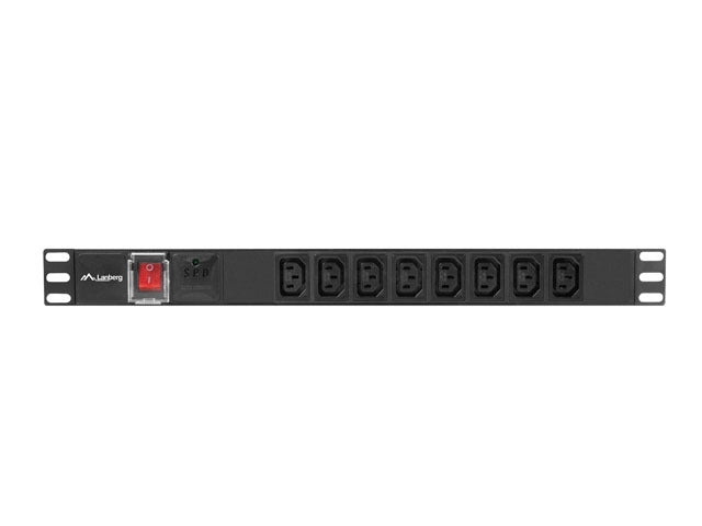 Lanberg power distribution unit (pdu) 19" 1U 16a 2m 8x iec c13 sockets black c20
