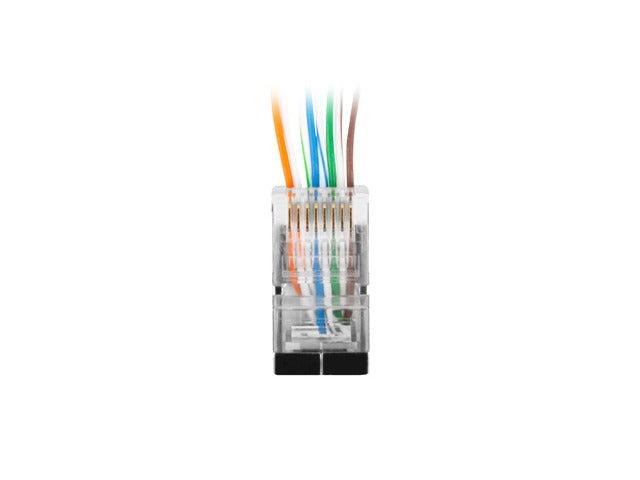Lanberg RJ-45 FTP CAT.5e plug 8P8C Pass Throug Type (100 pcs)