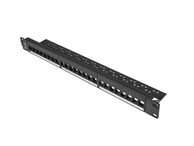 Lanberg patch panel blank 24 port 1U for keystone modules, black