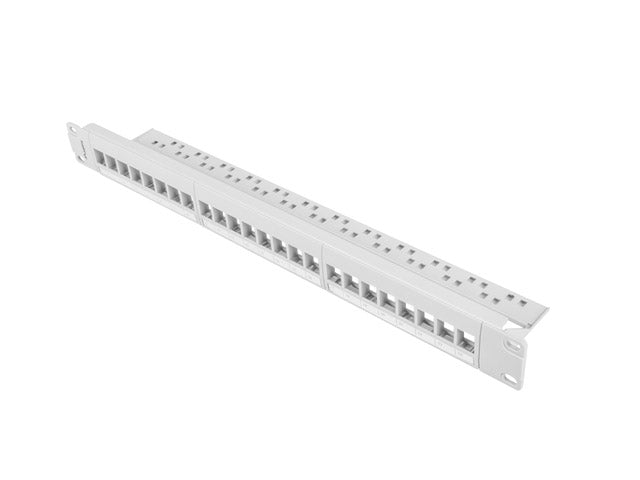 Lanberg patch panel blank 24 port 1U for keystone modules gray