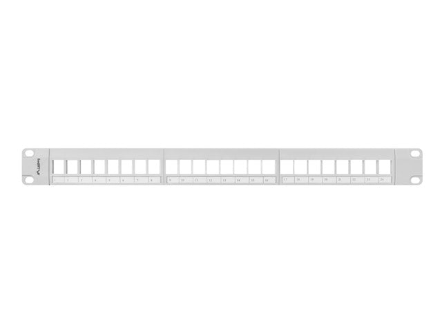 Lanberg patch panel blank 24 port 1U for keystone modules gray