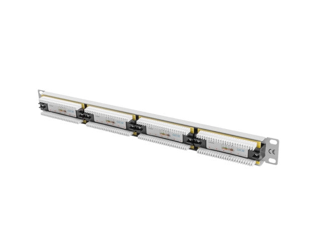 Lanberg patch panel 24 port 1U CAT.5E, grey