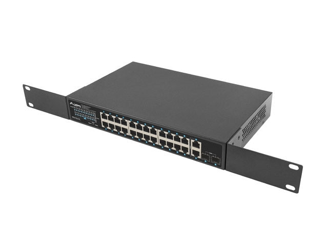Lanberg switch 24x 1GB poe+/2x GB 2x sfp rack 19" gigabit ethernet 360w