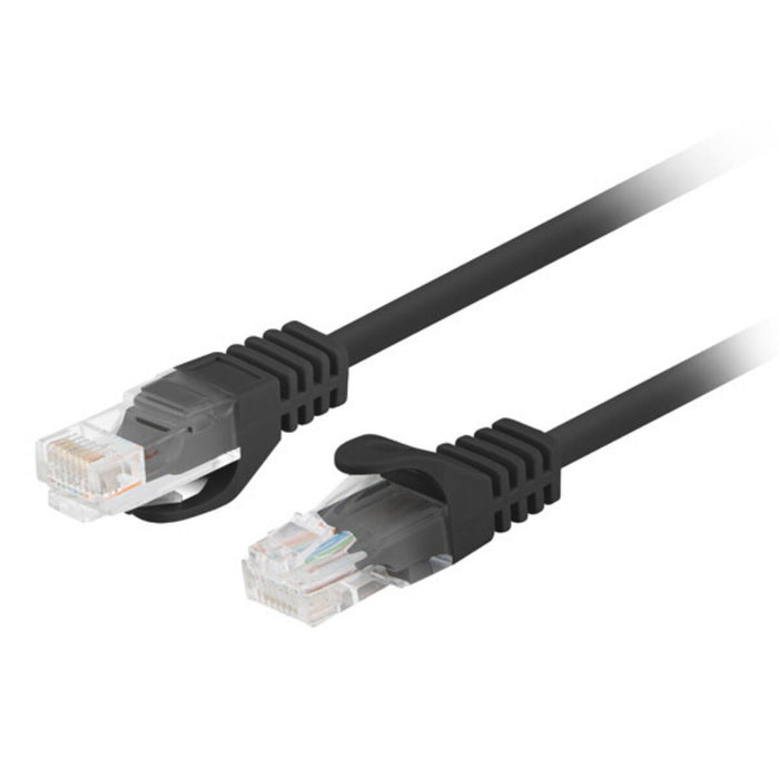 UTP Category 6 Rigid Network Cable Lanberg PCU6-20CC-0025-BK Black 25 cm U/UTP (UTP)