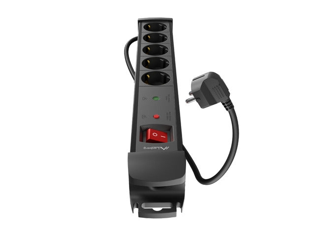 Lanberg surge protector sp1 5m 5x schuko outlets black