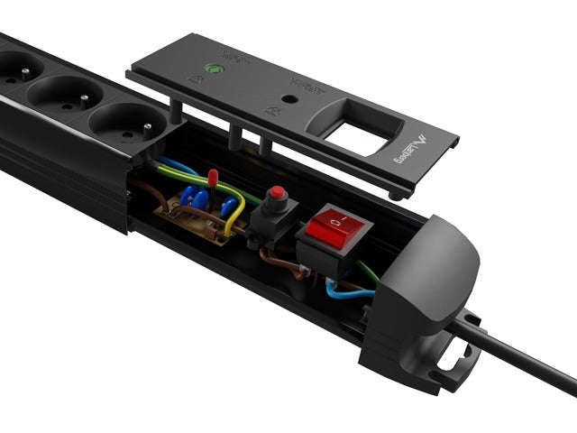 Lanberg surge protector sp1 5m 5x schuko outlets black