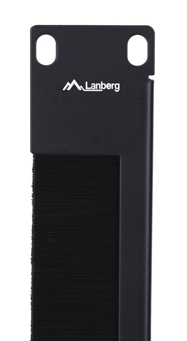 Lanberg 19" brush panel 1U AK-1103-B, black