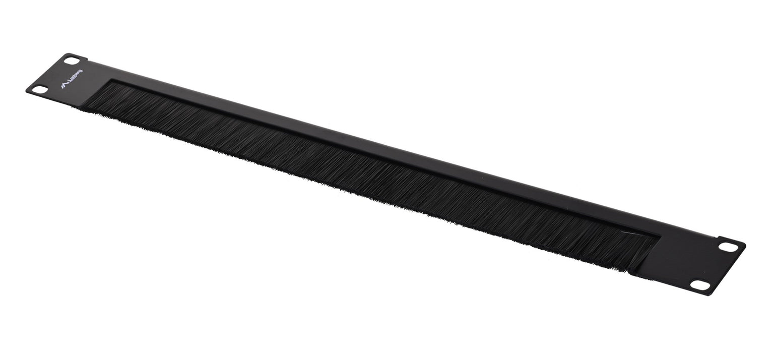 Lanberg 19" brush panel 1U AK-1103-B, black