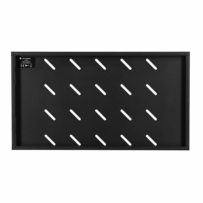 Lanberg 19" fixed shelf 1U / 496x280mm, max load capacity up to 120 kg, black