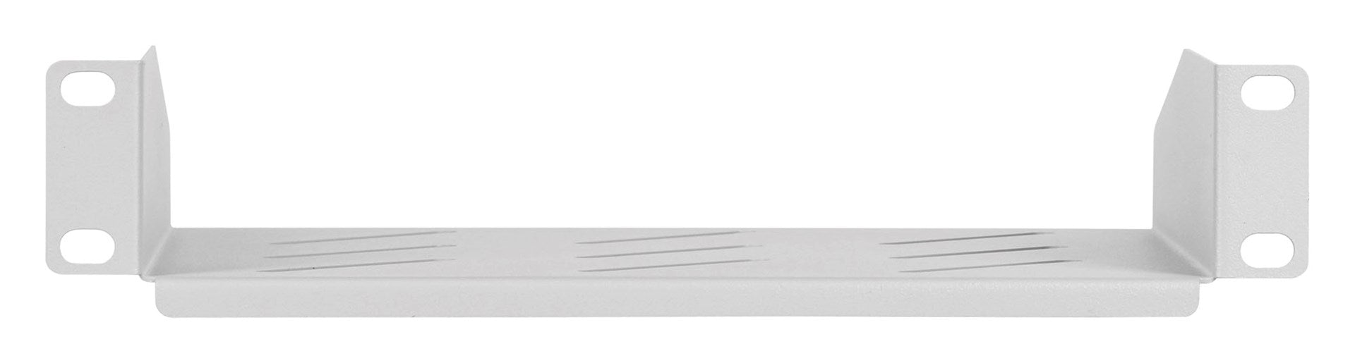 Lanberg 10" fixed shelf 1U / 254x180mm, max load capacity up to 20kg, grey