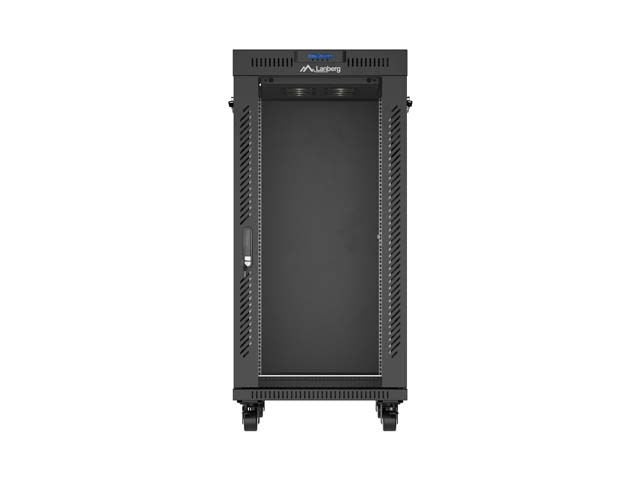 Lanberg FF01-6824-12BL rack cabinet 24U Freestanding rack Black