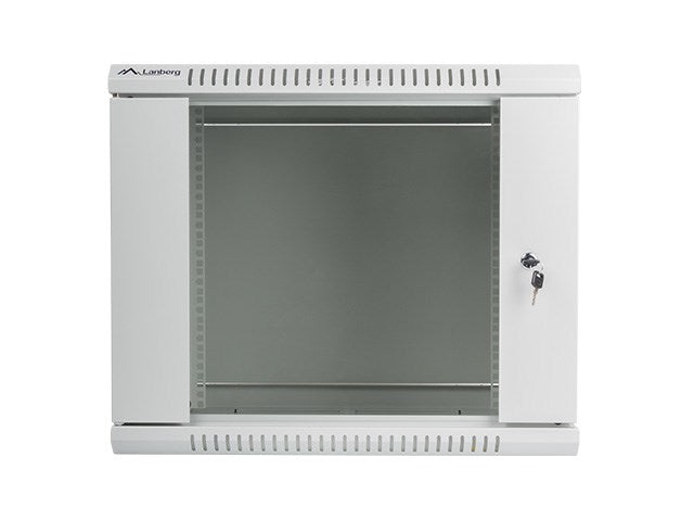 Lanberg rack cabinet 19" wall-mount 9U / 600x600 for self-assembly (flat pack), grey