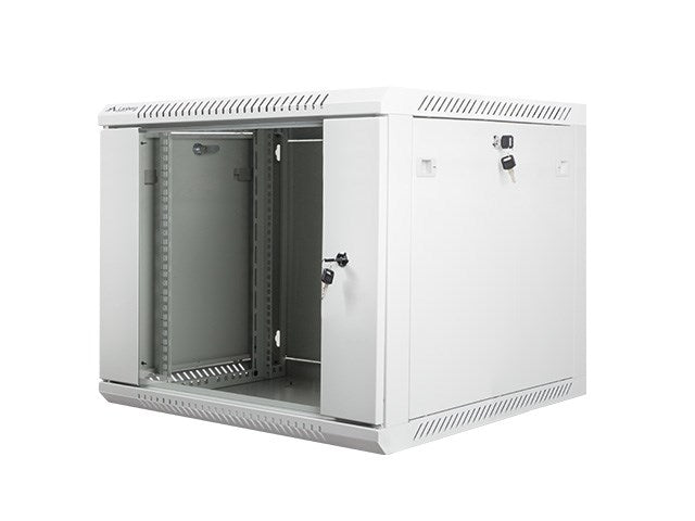 Lanberg rack cabinet 19" wall-mount 9U / 600x600 for self-assembly (flat pack), grey