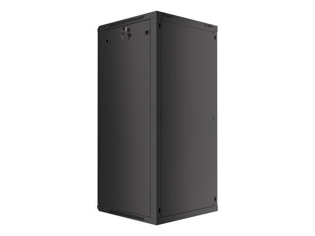 Lanberg rack cabinet 19" wall-mount 27U / 600x600 for self-assembly (flat pack), black