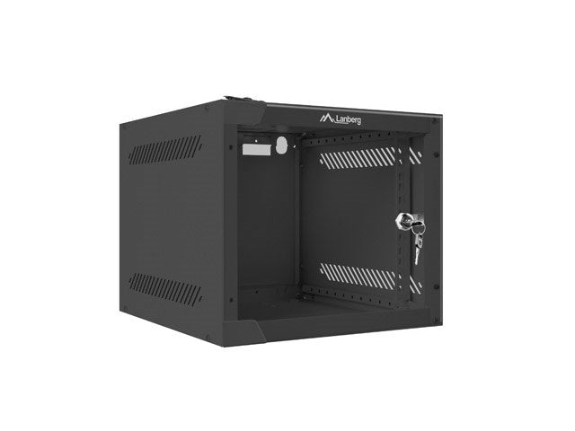 Lanberg rack cabinet 10" wall-mount 4U / 280x310 for self-assembly (flat pack), black