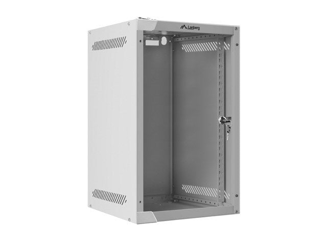 Lanberg rack cabinet 10'' wall-mount 9U / 280x310 for self-assembly (flat pack), grey