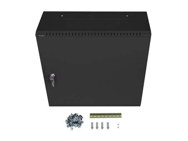 Lanberg rack cabinet 19" wall-mount 6U+3u/540x200 low-profile black (assembled)