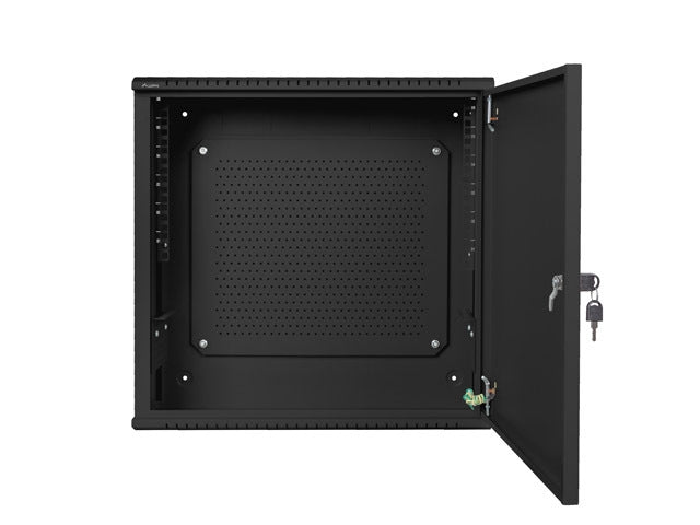 Lanberg rack cabinet 19" wall-mount 6U+3u/540x200 low-profile black (assembled)