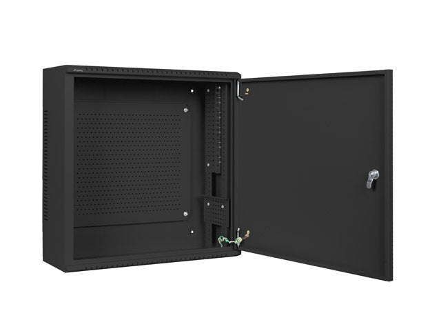 Lanberg rack cabinet 19" wall-mount 6U+3u/540x200 low-profile black (assembled)