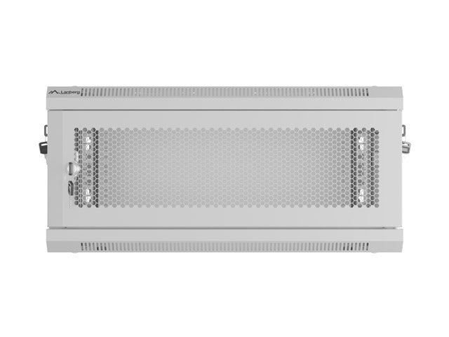 Lanberg rack cabinet 19" wall-mount 4U/600x450 with perforated door grey (flat pack)