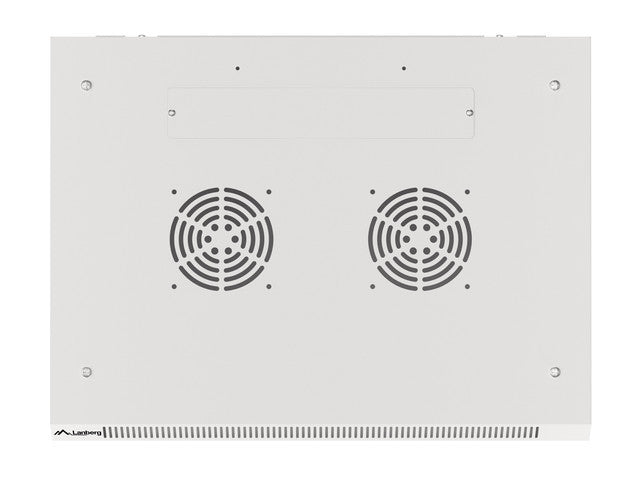 Lanberg rack cabinet 19" wall-mount 6U/600x450 for self-assembly with metal door grey (flat pack)