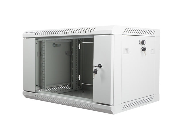 Lanberg rack cabinet 19" wall-mount 6U / 600x450 for self-assembly (flat pack), grey